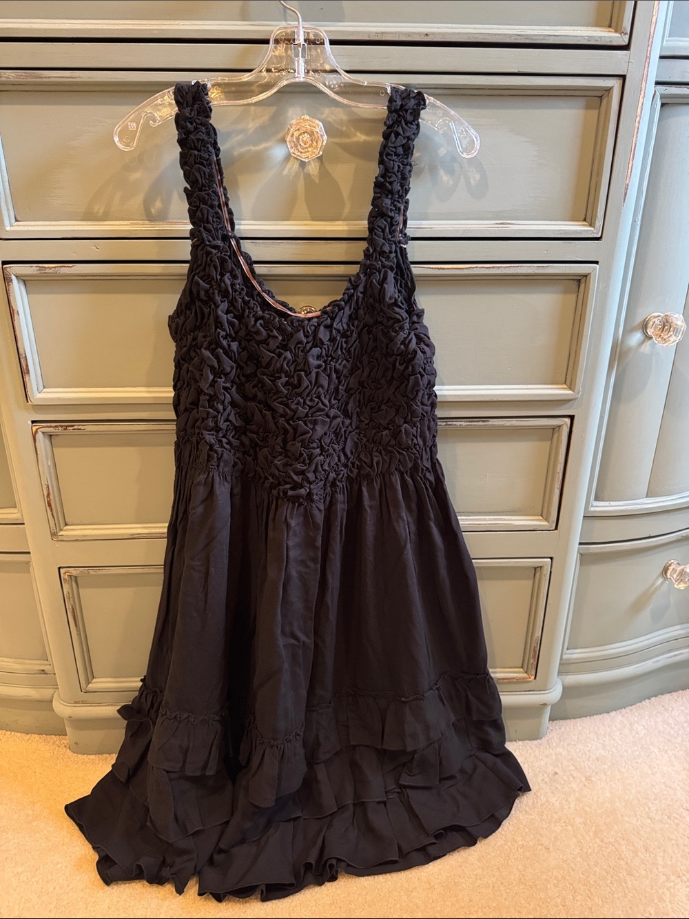 Black Ruffled Sundress - Picture 2 of 5